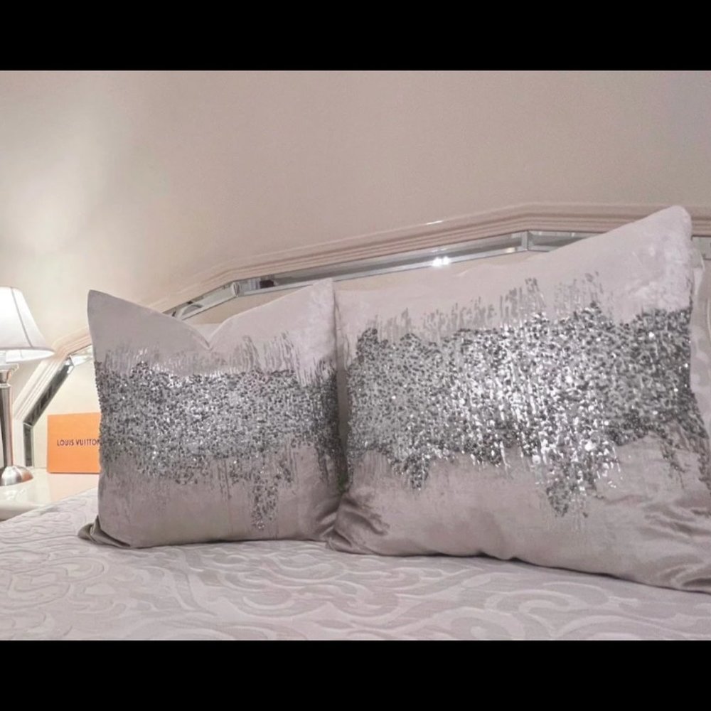 Set of Two 22x22 ZGallerie Throw Pillows